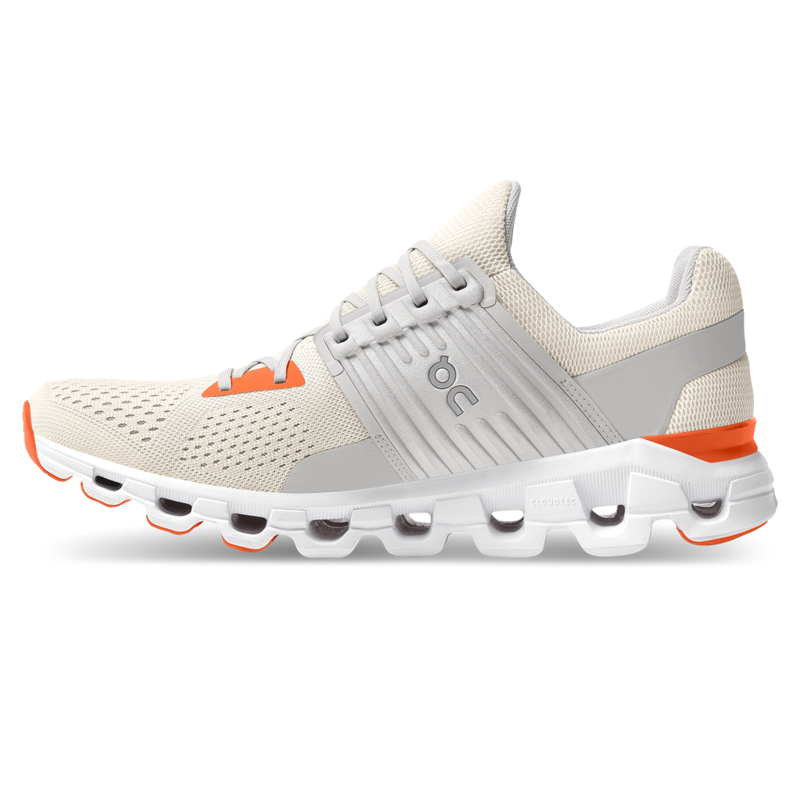 On Cloudswift Road Running Shoes - White Flame-3